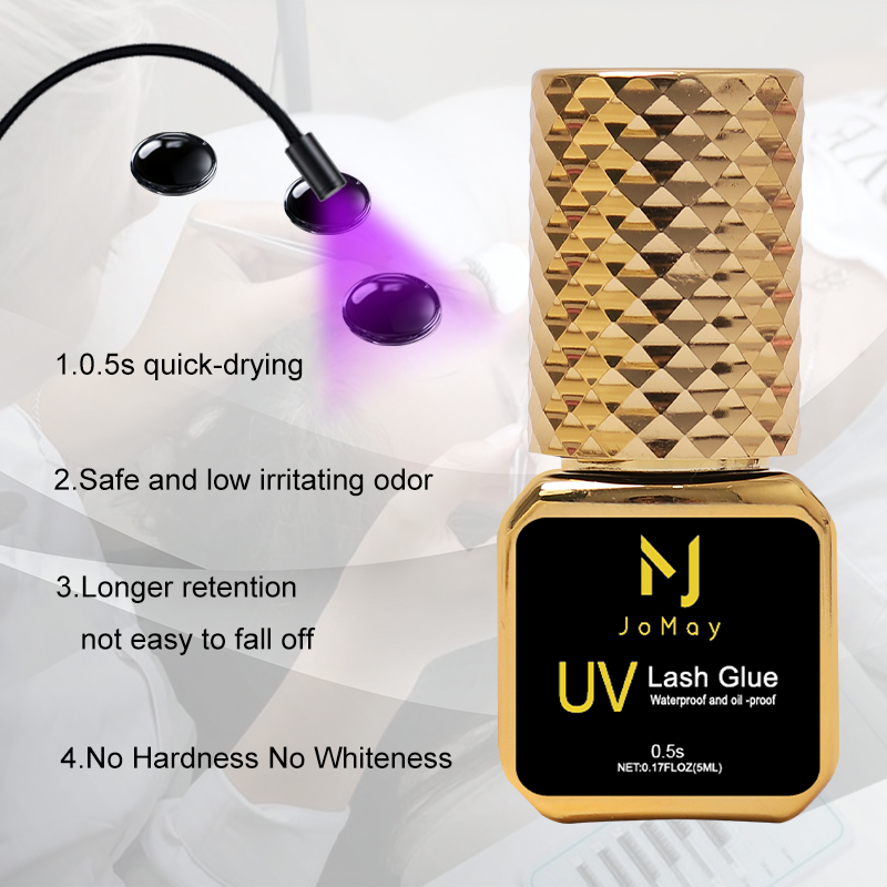 Eyelash Extension Glue For Sensitive Eyes - JOMAY 5ml Lashes Adhesive 0.5S for