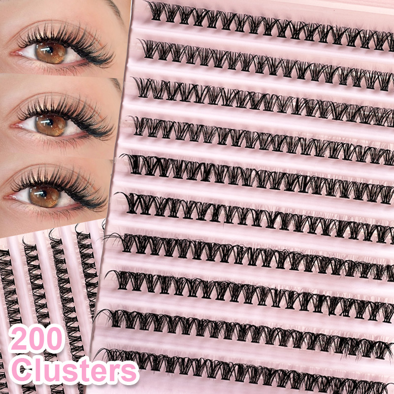 Eyelash Extension Eyelash - Individual Lashes Eyelash tuft 8-16mm 200pcs