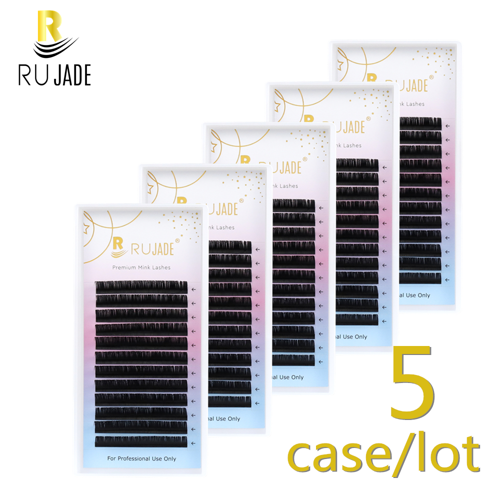 Eyelash Extension Russian Volume - RUJADE 5 Cases/Lot False Eyelash Extensions