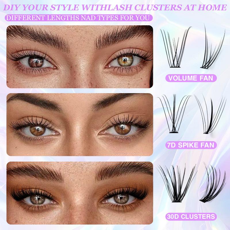 Cluster Lash Extensions Kit wi - Eyelash Extension Remover At Home review and price