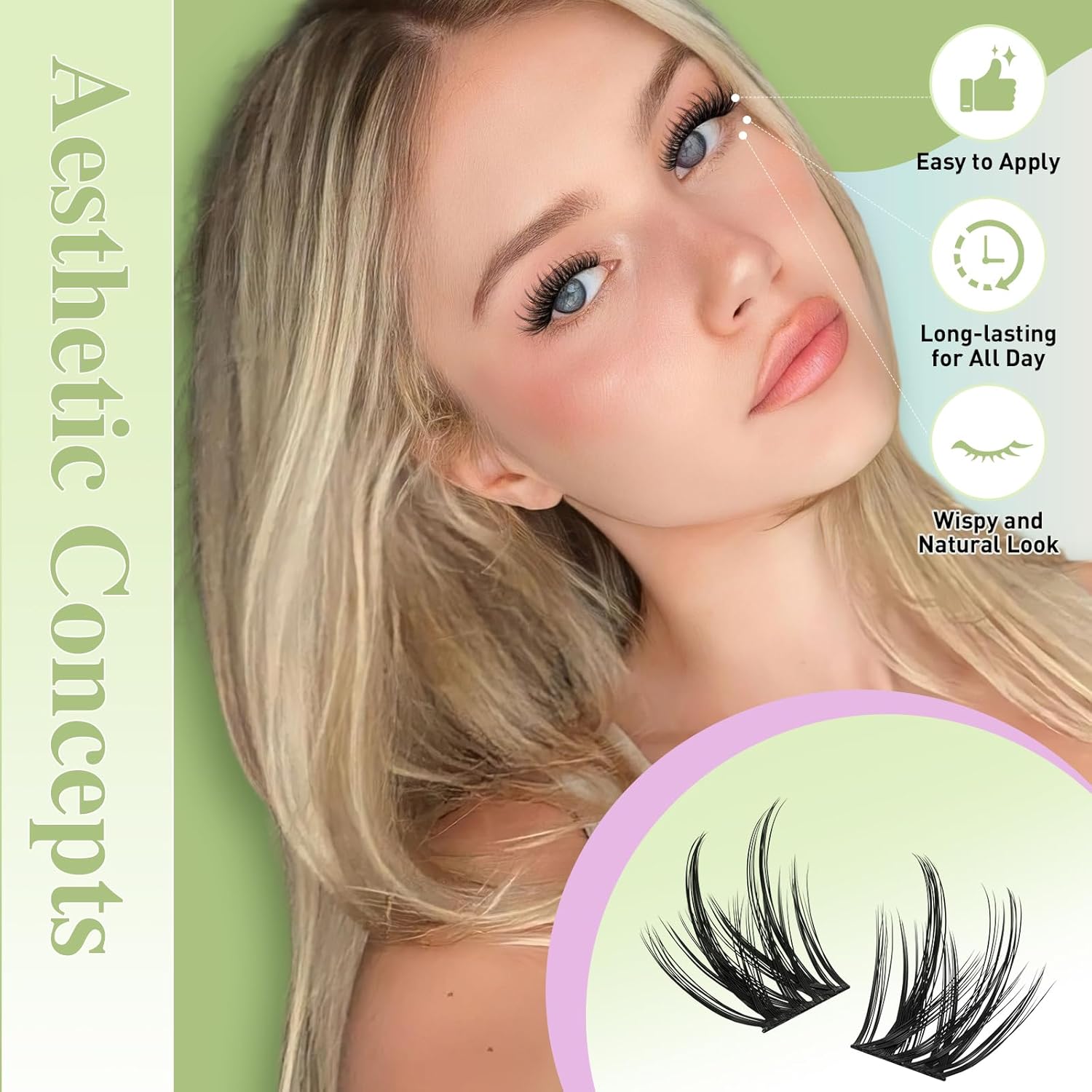 144Pcs Lash Clusters Kit with  - Eyelash Extension Remover At Home review and price
