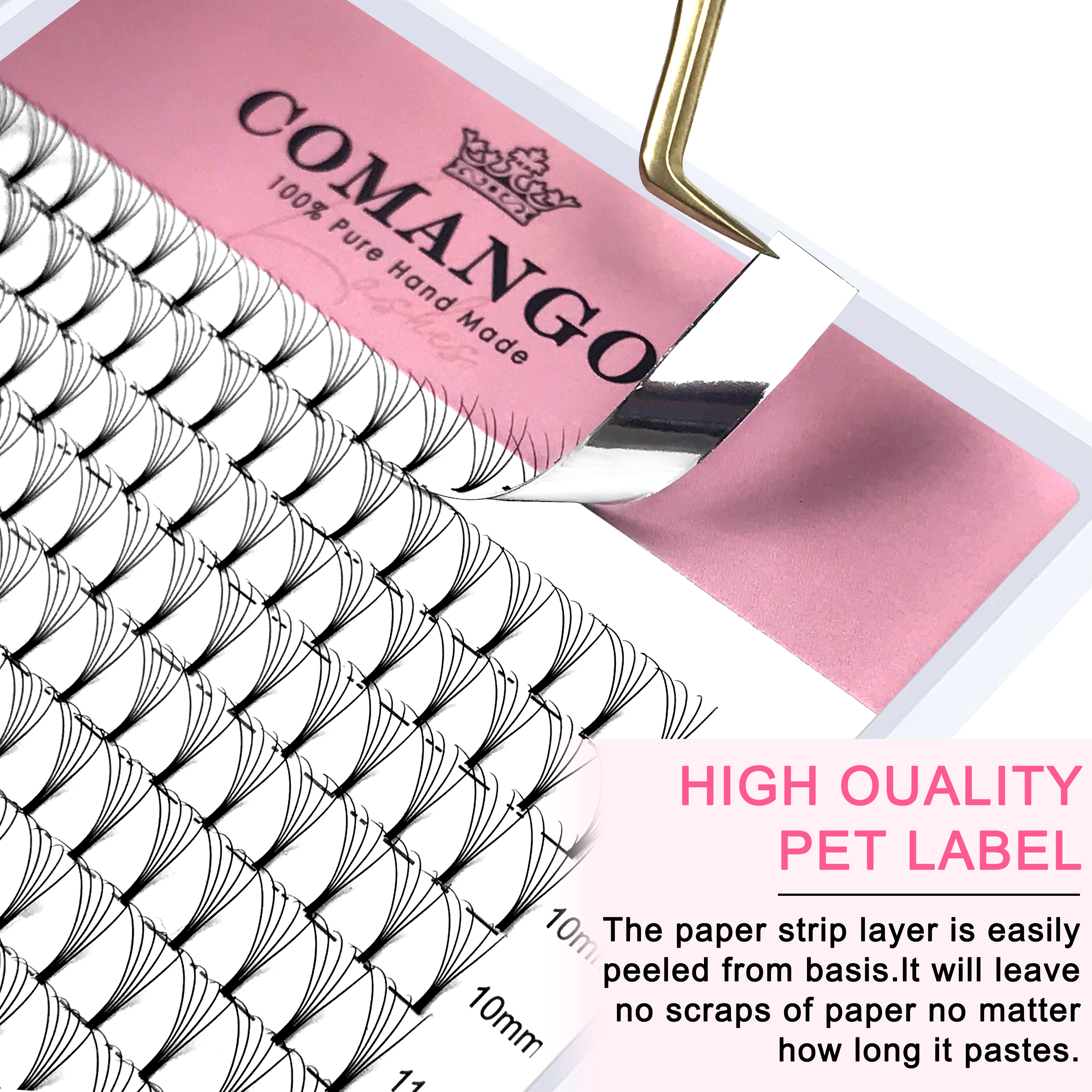 CoMango 320pcs Short Stem Prem - Eyelash Extension Russian Volume review and price