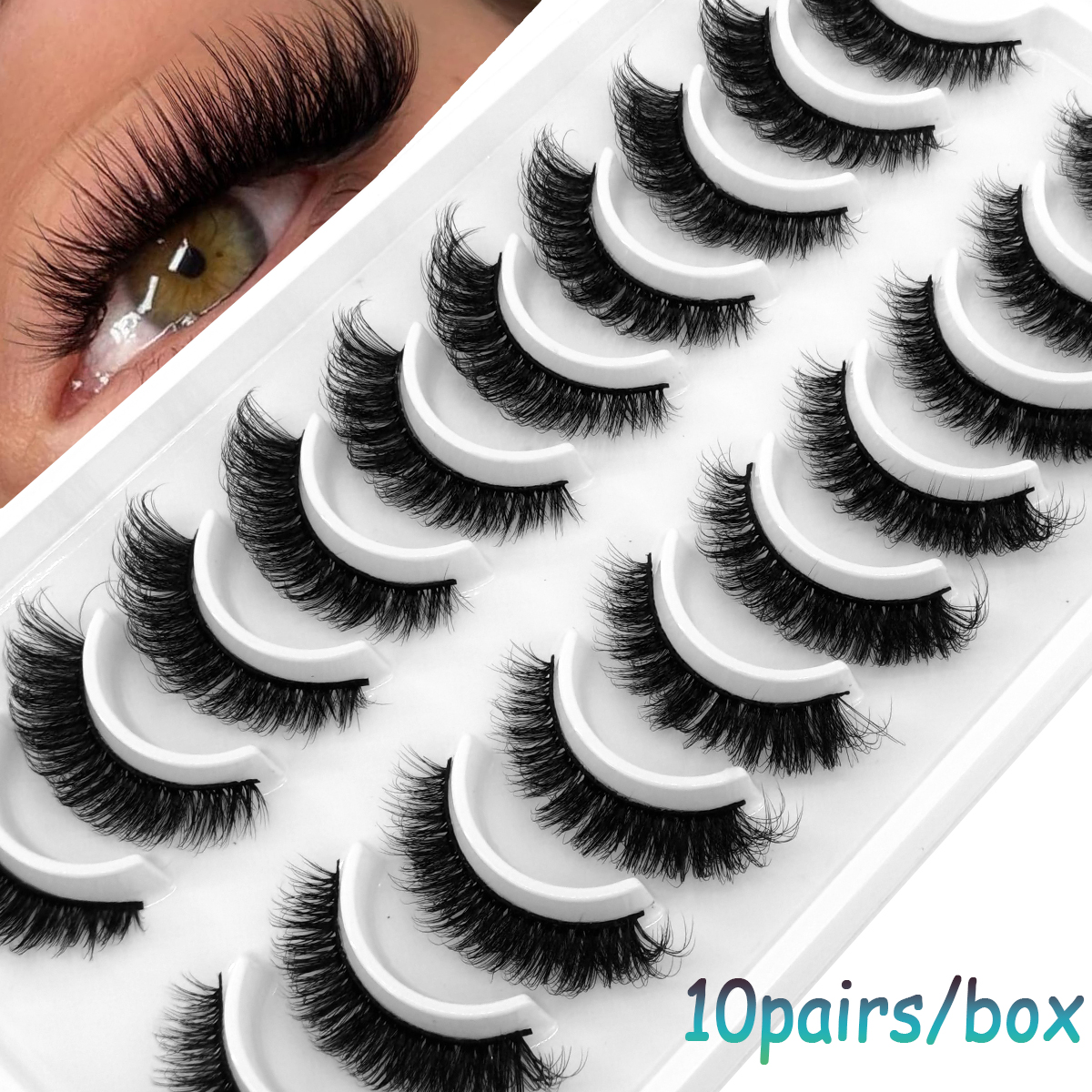 HBZGTLAD Russian Strip Lashes  - Eyelash Extension Russian Volume review and price