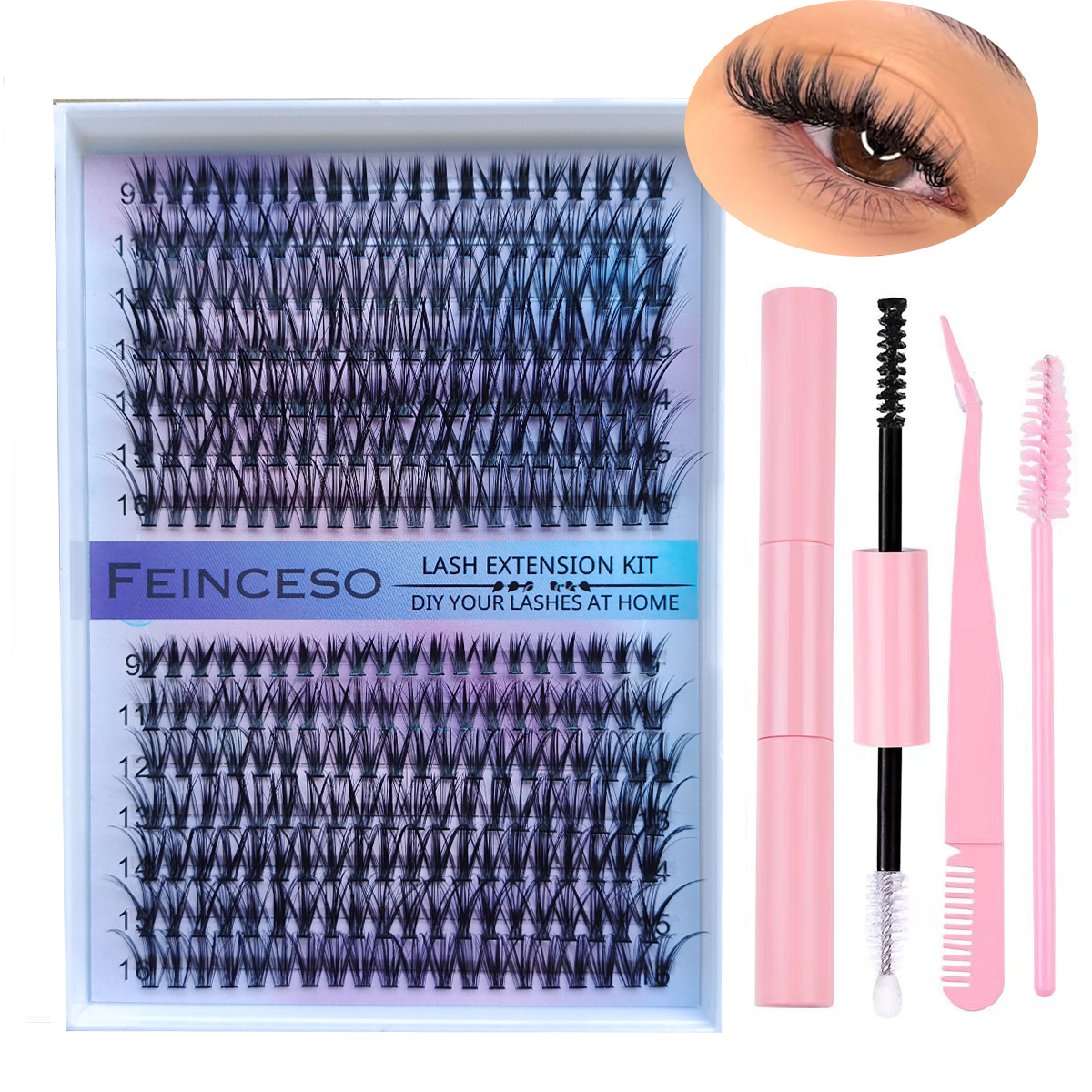 DIY Clusters 30D 280 pcs Lash  - Eyelash Extension Remover At Home review and price