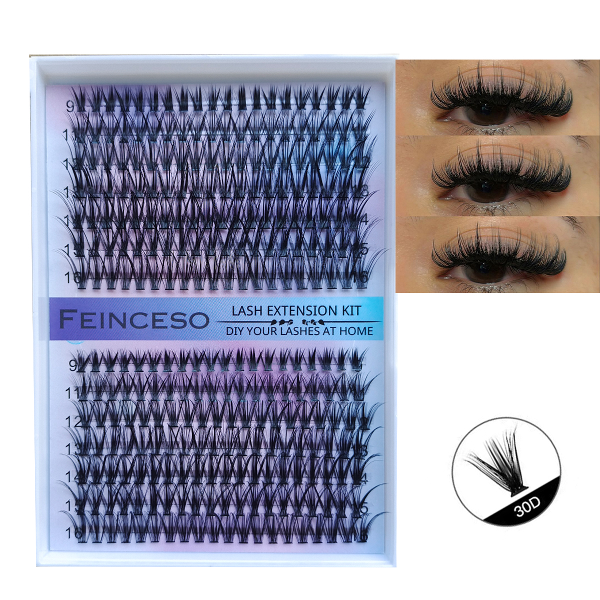 DIY Clusters 30D 280 pcs Lash  - Eyelash Extension Remover At Home review and price