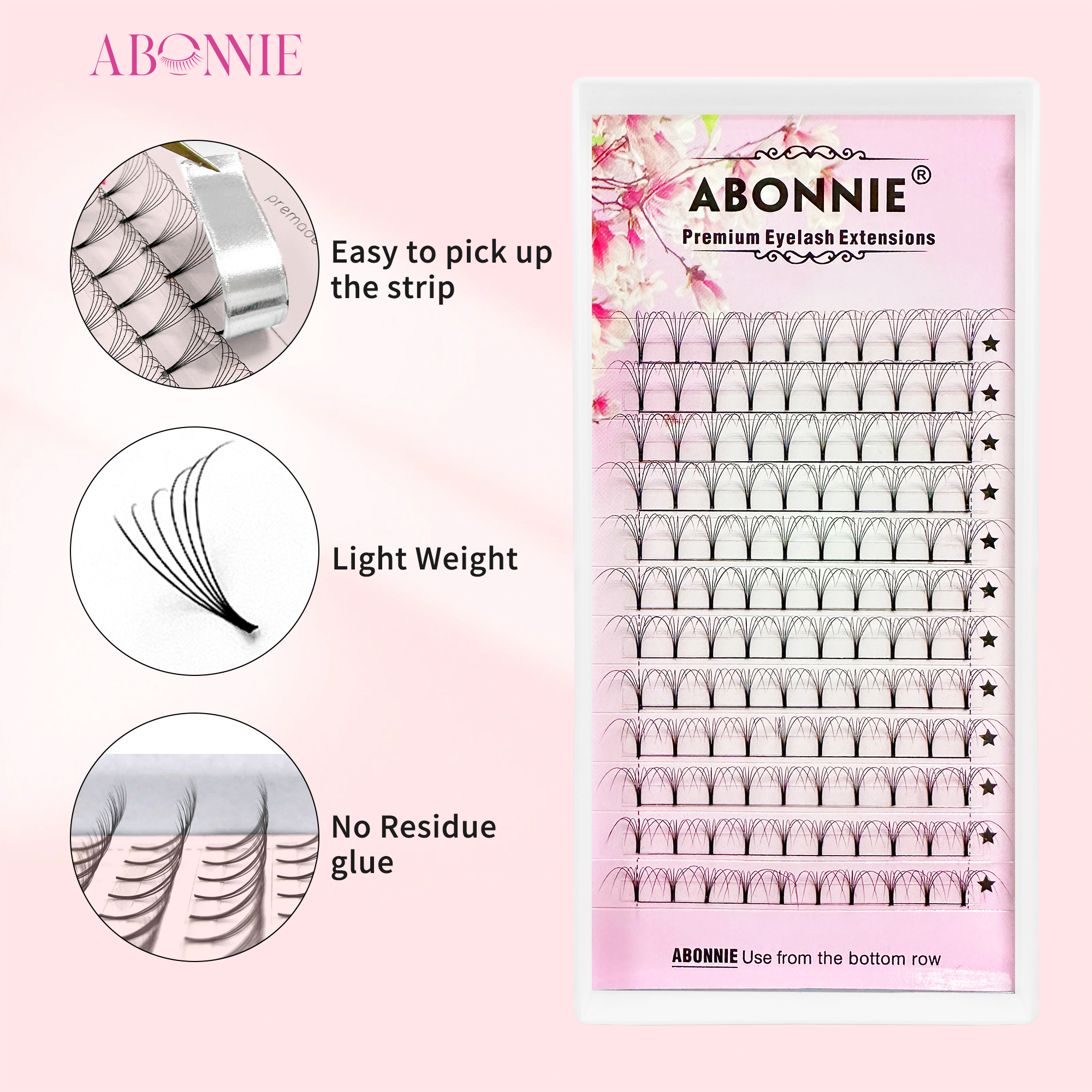 Abonnie 6D Narrow Fan Premade  - Eyelash Extension Russian Volume review and price