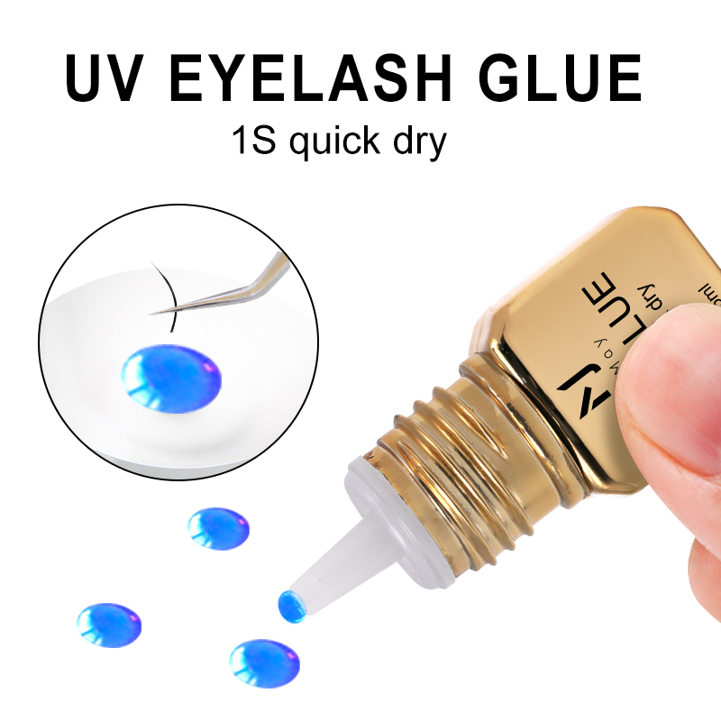JOMAY 5ML UV Lash Glue For Eye - Eyelash Extension Glue For Sensitive Eyes review and price
