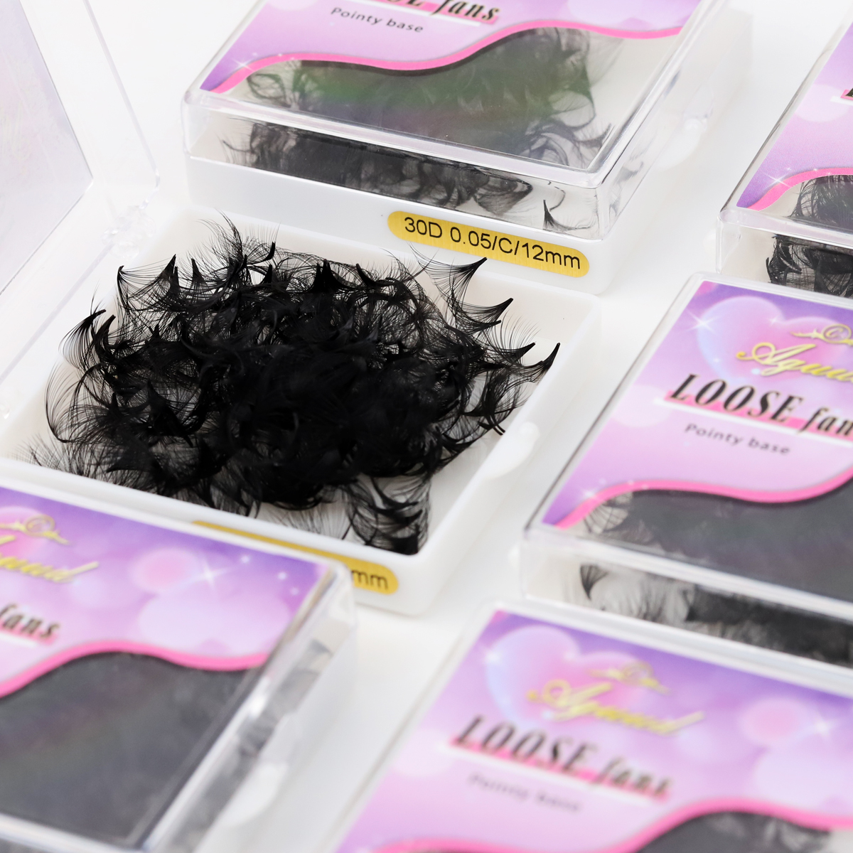 AGUUD 7mm Thin Pointy Base Rus - Eyelash Extension Russian Volume review and price