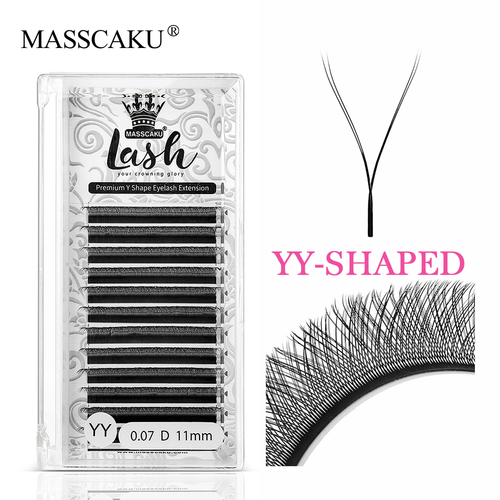 MASSCAKU Hot Selling Natural P - Eyelash Extension Russian Volume review and price
