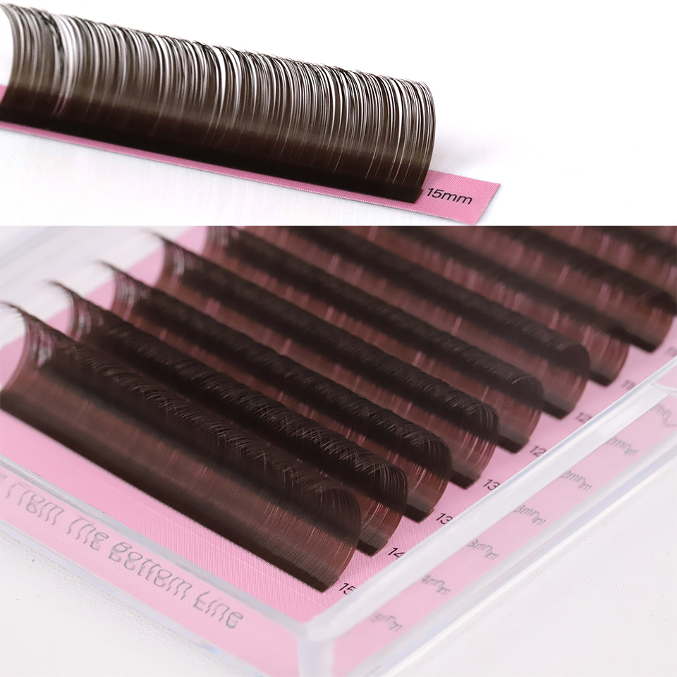 Dark Brown Eyelash Extension 0 - Eyelash Extension Russian Volume review and price