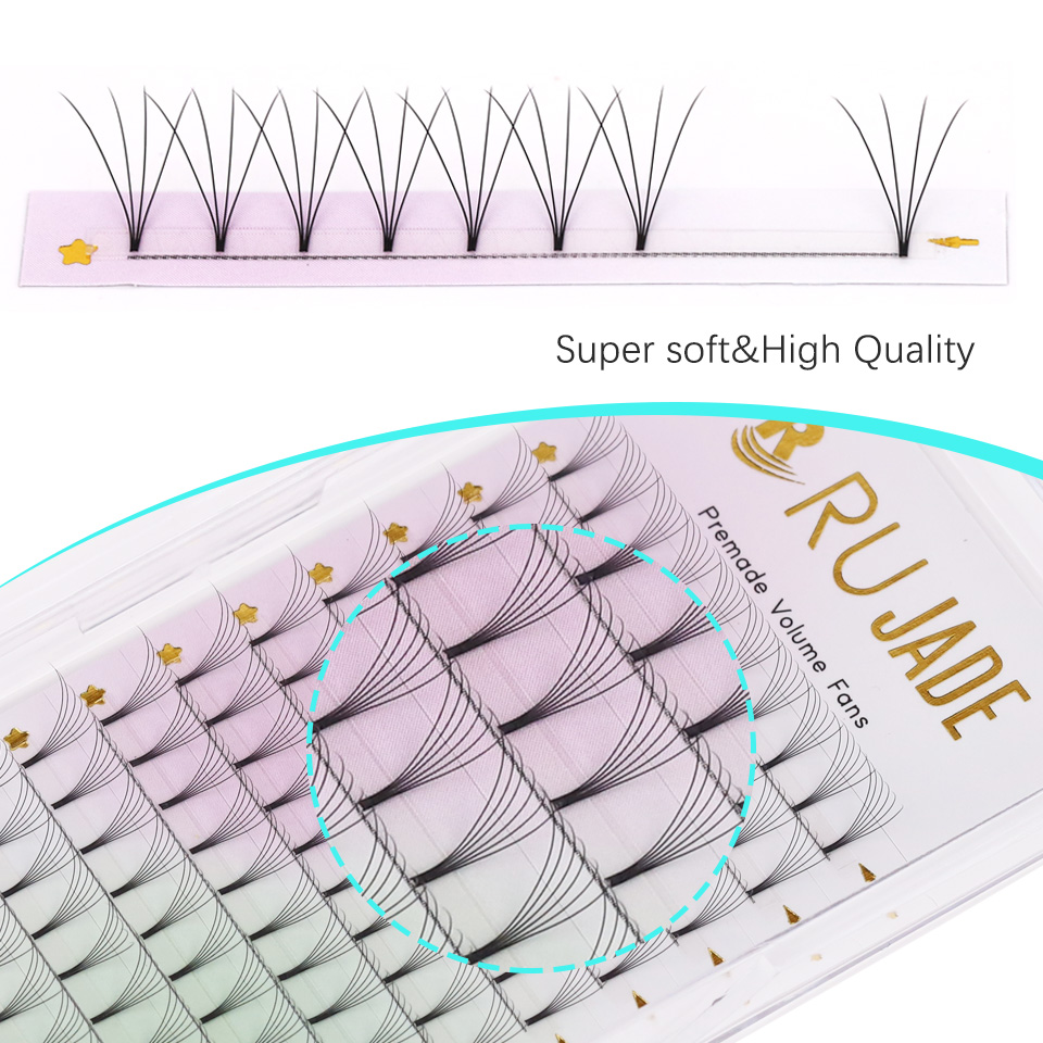 RUJADE Short Stem 3D 4D 5D 6D  - Eyelash Extension Russian Volume review and price